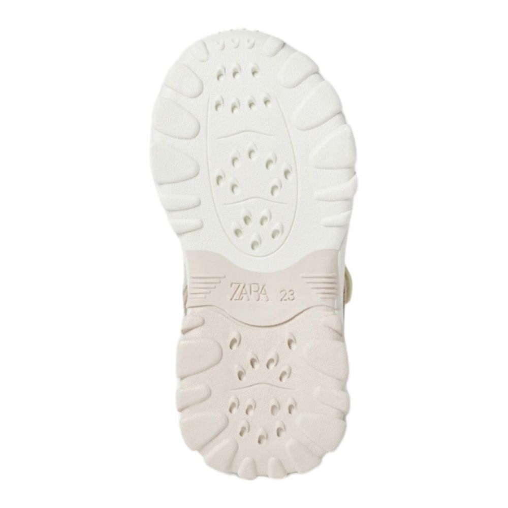 ZARA Kids | Off White | OPEN TECHNICAL SNEAKERS - Picture 5 of 7